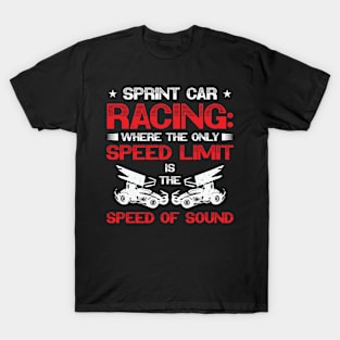 Sprint Car Dirt Track Racing T-Shirt